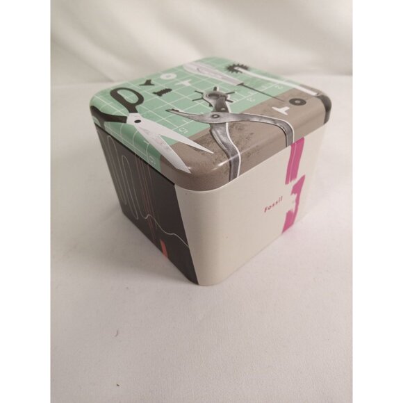 Fossil Women's Cecile Green Watch w/ Silicone Strap Extra Strap in Original Box - Picture 7 of 10